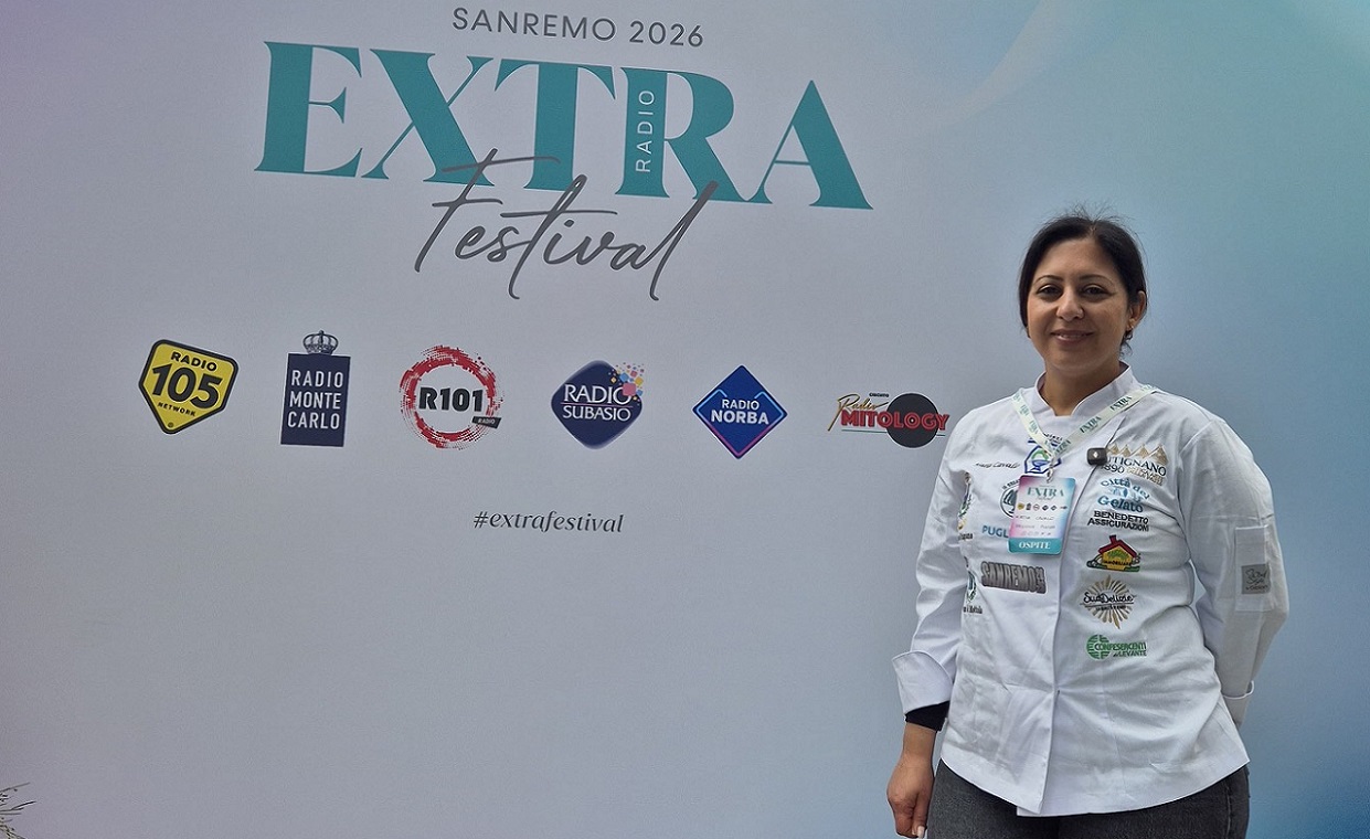 La maestra del gelato Katia Cavallo e il gelato artigianale pugliese protagonisti a Sanremo