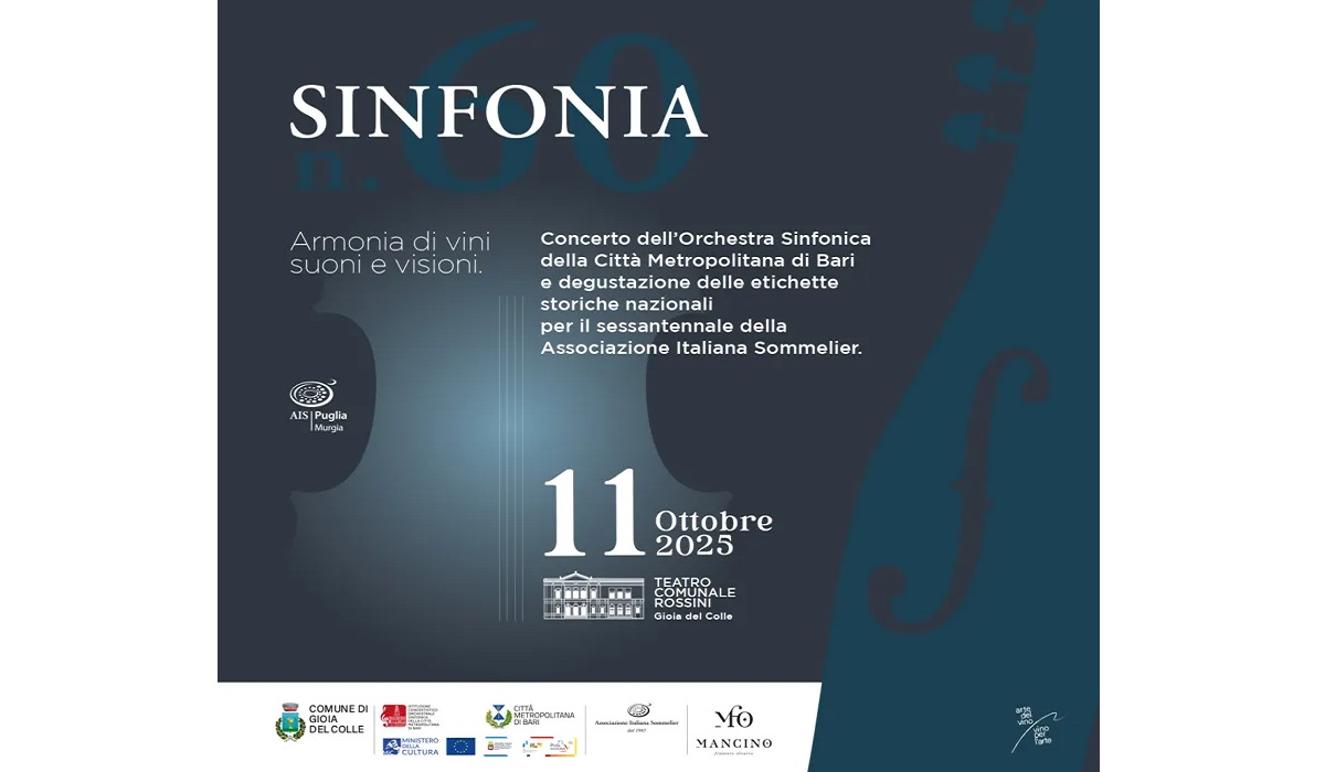 Sinfonia 60, armonia di vini, suoni e visioni