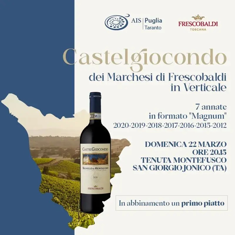 Brunello di Montalcino Castelgiocondo in verticale