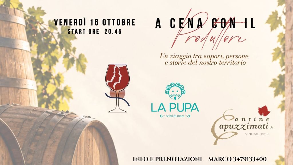 A cena con il produttore