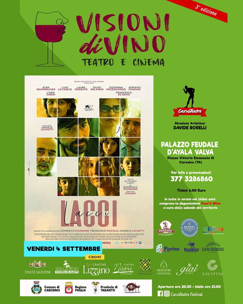 Visioni di Vino. Teatro e cinema