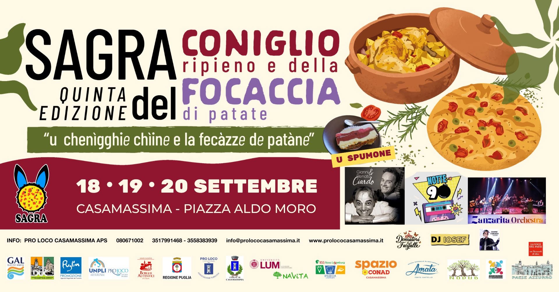 Sagra del Coniglio Ripieno e della Focaccia di Patate