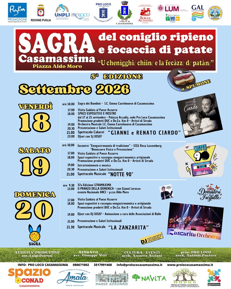 Sagra del Coniglio Ripieno e Focaccia di Patate