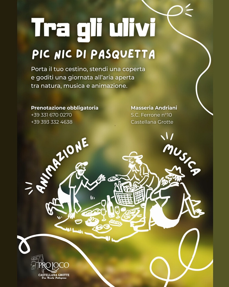 Tra gli Ulivi. Pic Nic di Pasquetta