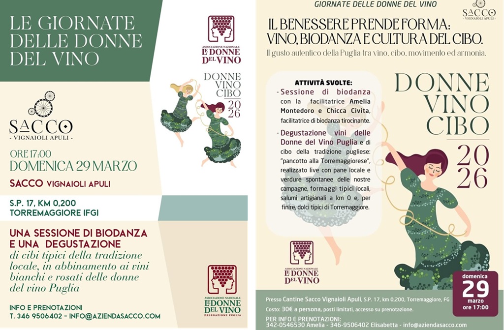 Le Giornate delle Donne del Vino - Sacco