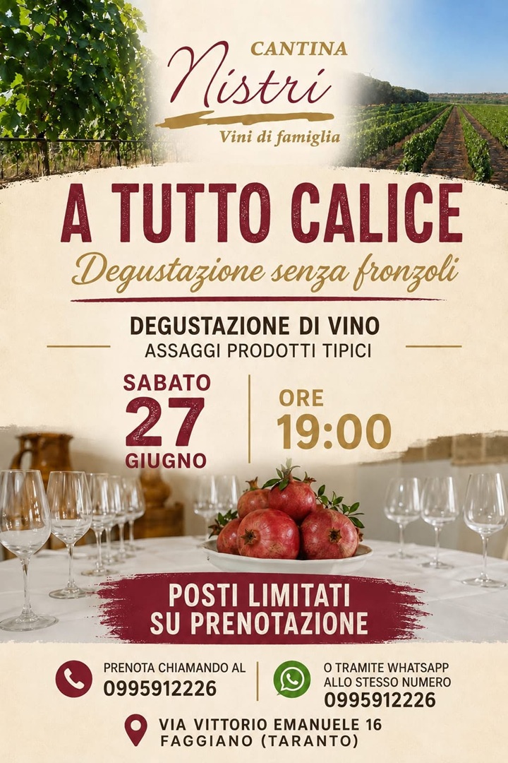 A tutto calice... Degustazione senza fronzoli