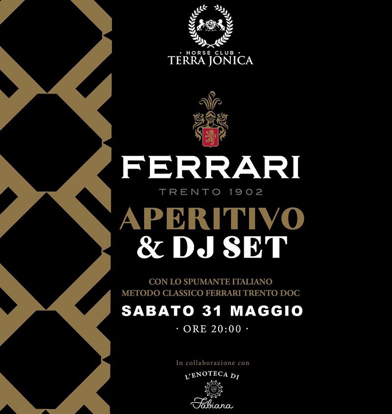 Aperitivo & DJ set con Ferrari Trento spumante metodo classico DOC