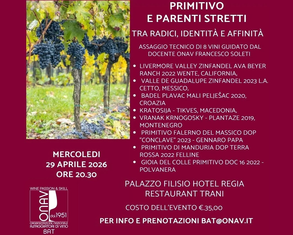 Primitivo e parenti stretti: tra radici, identità e affinità.