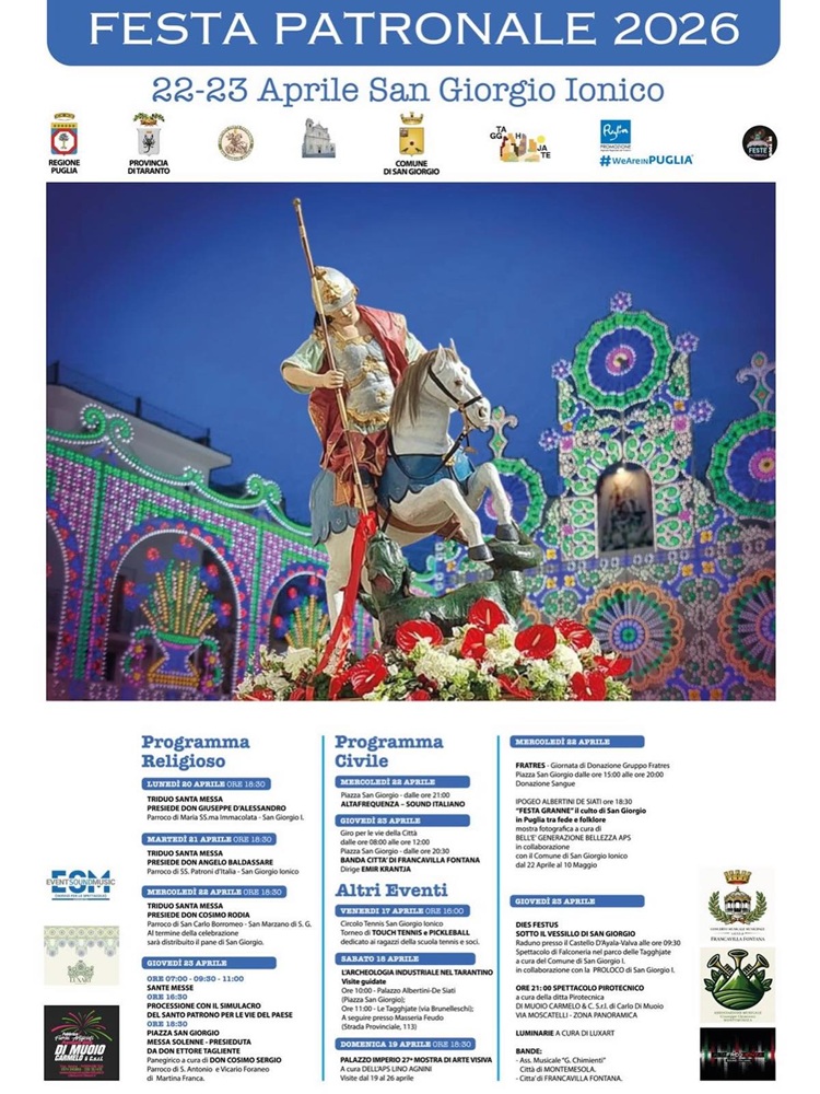 Festa Patronale San Giorgio Martire 2026