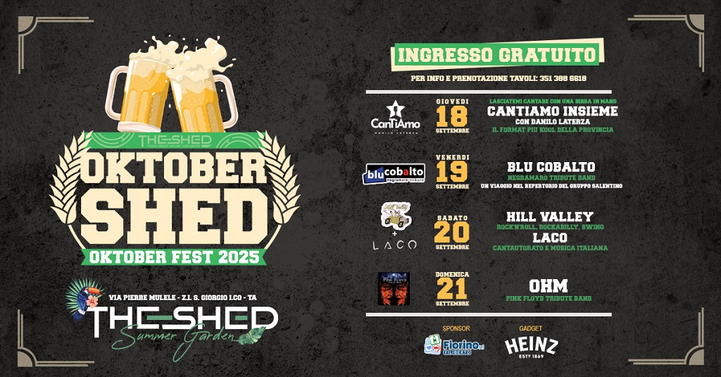 Oktober Shed - Oktober Fest 2025