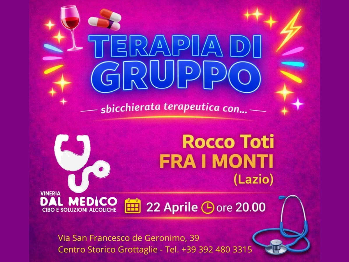 Terapia di Gruppo... Sbicchierata con Rocco Toti